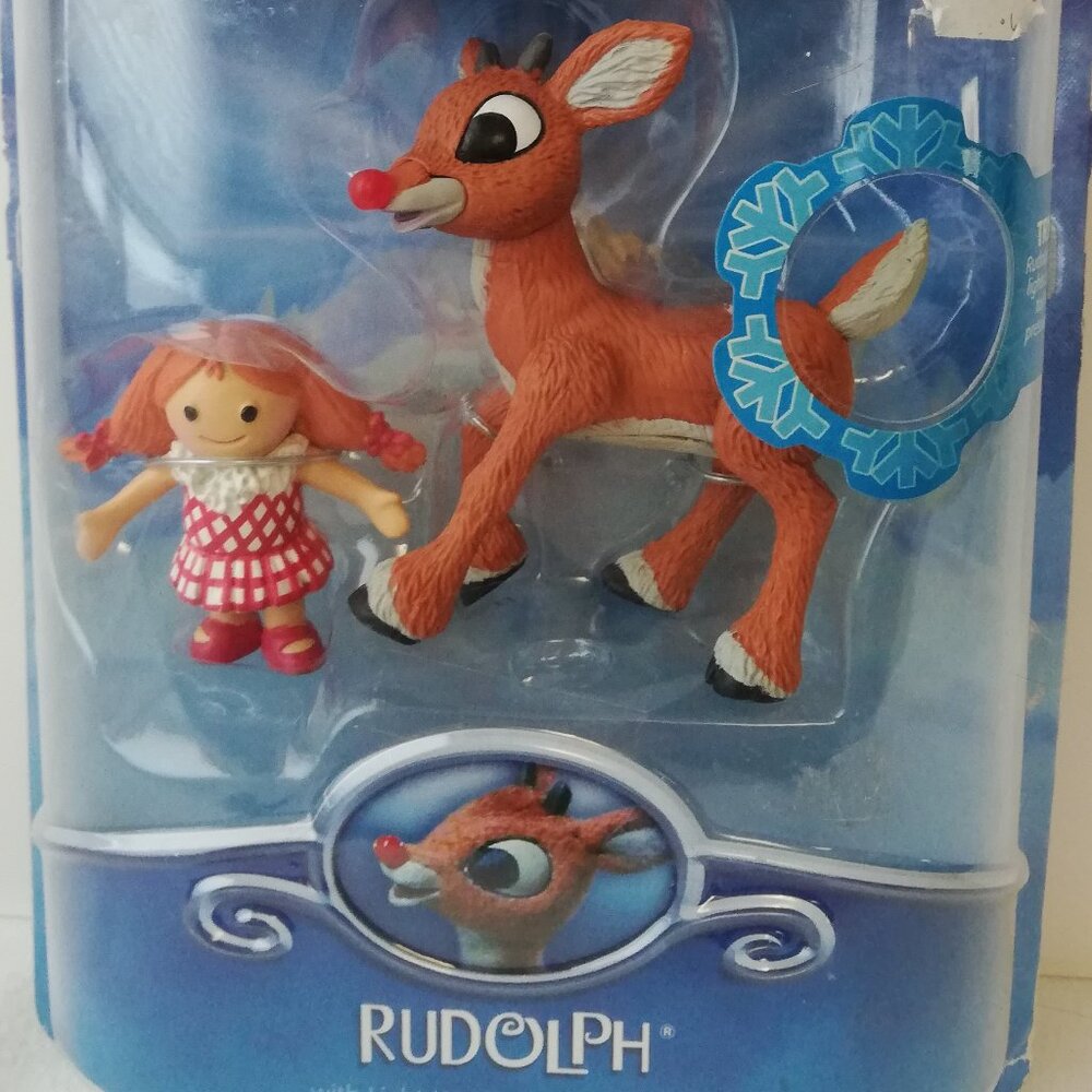 2002 Playing Mantis Memory Lane Rudolph with Light Up Nose and Misfit Doll